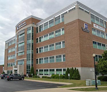 close-up sideview of Ashwaubenon Boardwalk building where our Green Bay LPO is located