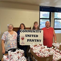 Hamburger donation to CUP Food Pantry in Colby from 2025 Clark County Fair beef purchase