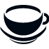 coffee cup on plate icon