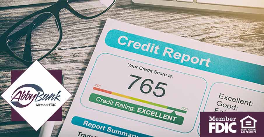 credit report example showing credit score and rating