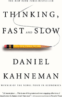 Book cover image for "Thinking Fast and Slow" by Daniel Kahneman